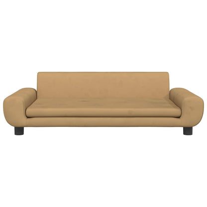 Lettino per Cani Marrone 100x54x33 cm in Velluto