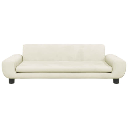 Lettino per Cani Crema 100x54x33 cm in Velluto | homemem39