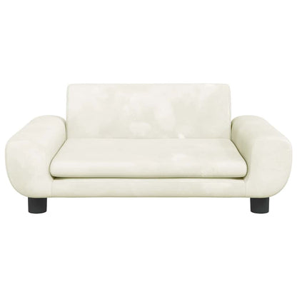 Lettino per Cani Crema 70x45x33 cm in Velluto | homemem39