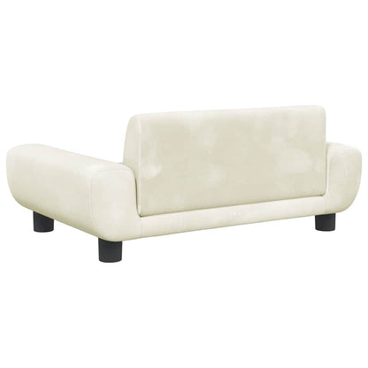 Lettino per Cani Crema 70x45x33 cm in Velluto | homemem39