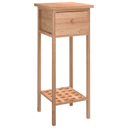 Tavolino con Cassetto 25x25x60 cm Legno Massello di Noce | homemem39