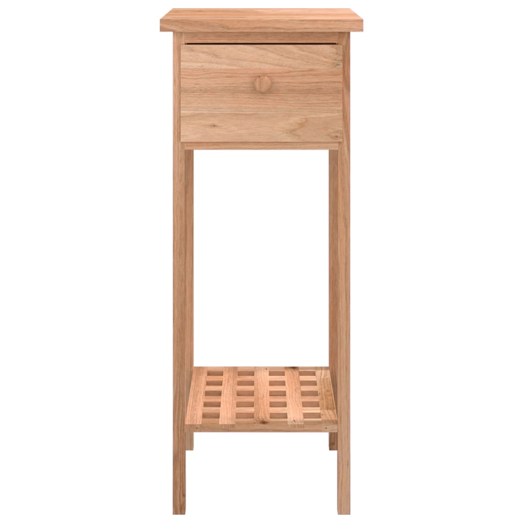 Tavolino con Cassetto 25x25x60 cm Legno Massello di Noce | homemem39