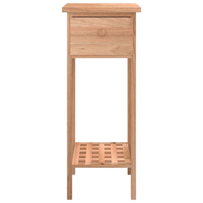 Tavolino con Cassetto 25x25x60 cm Legno Massello di Noce | homemem39