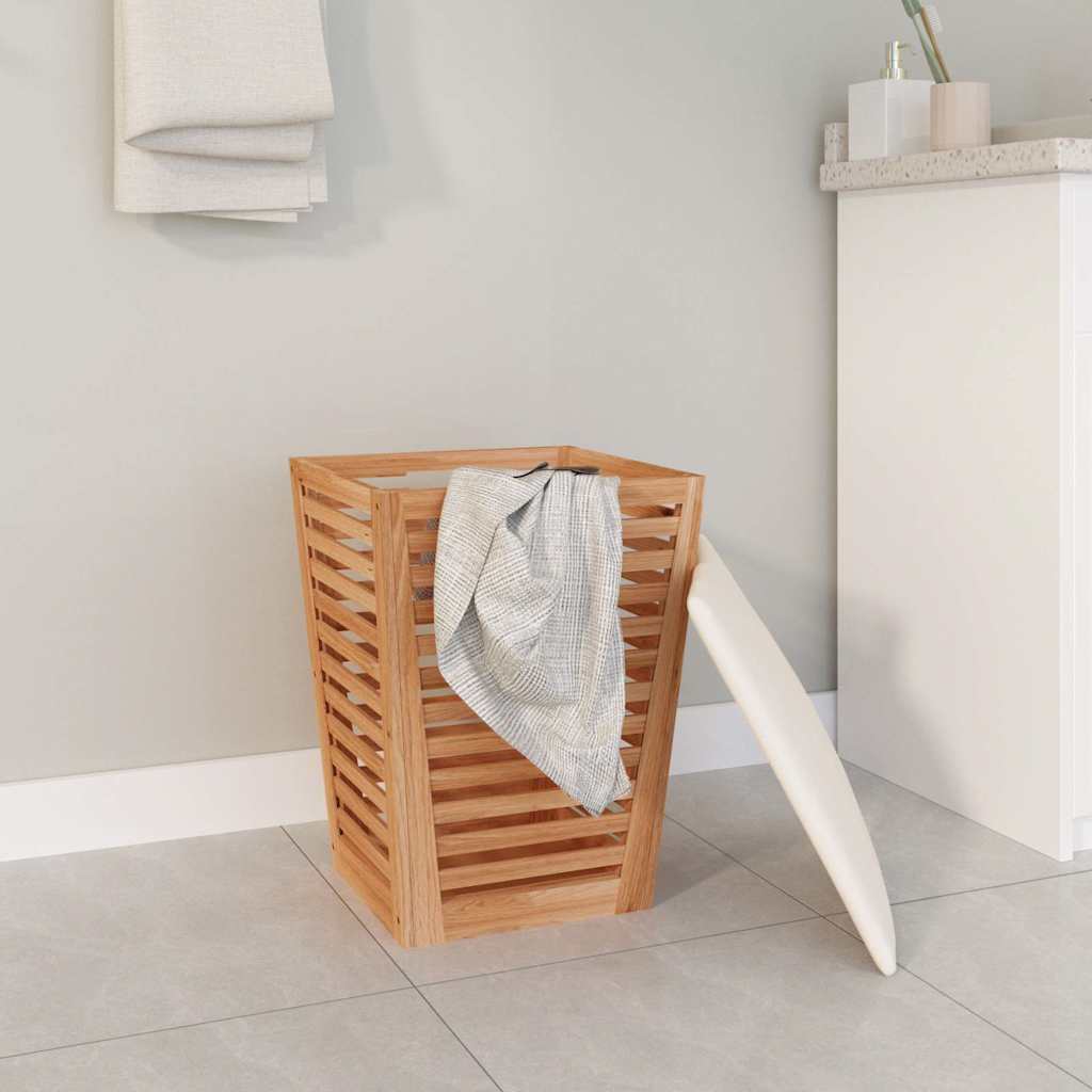 Sgabello da Bagno 40,5x40,5x56 cm in Legno Massello di Noce | homemem39