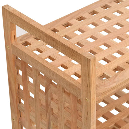 Scarpiera con Cassetto 70x27x81 cm Legno Massello di Noce - homemem39