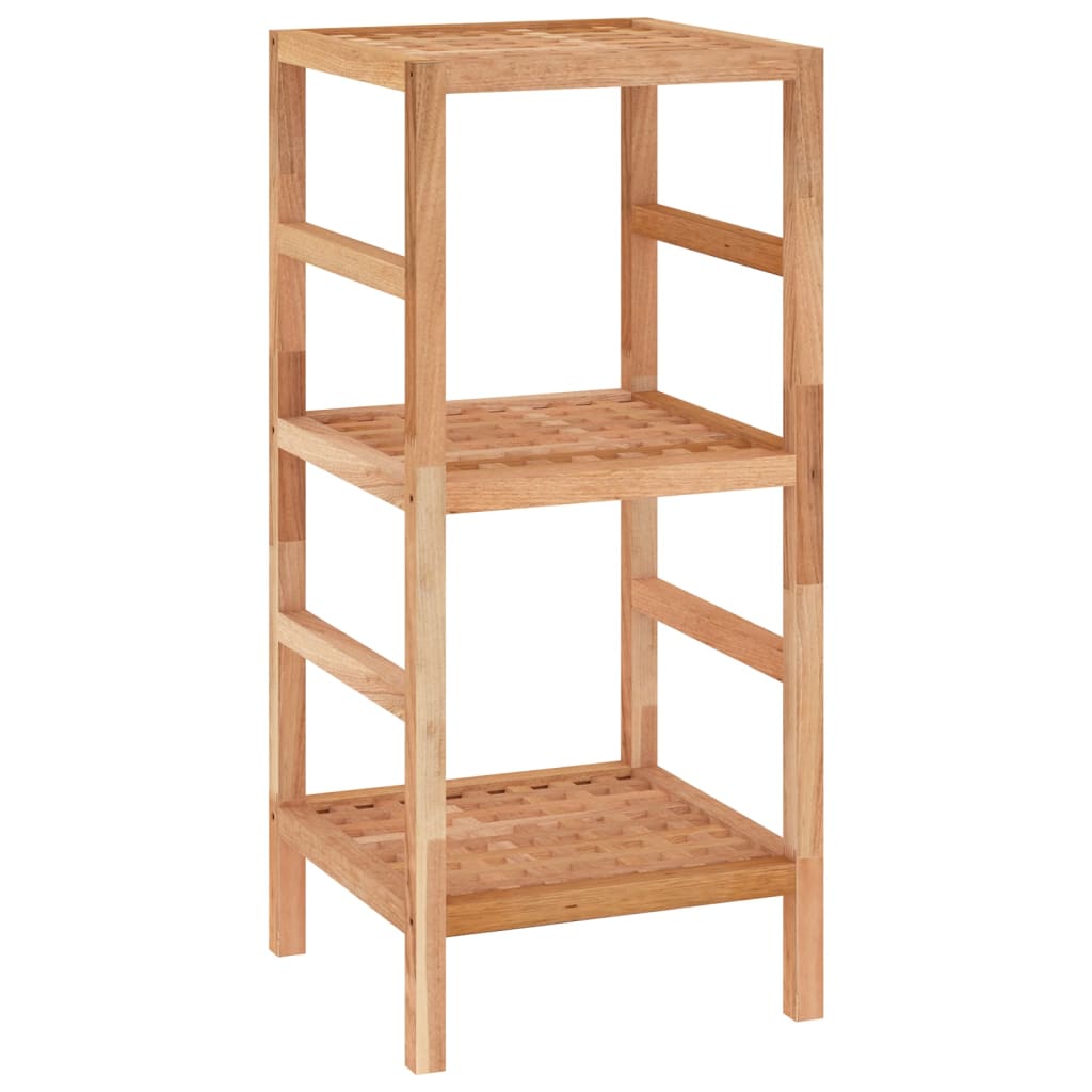 Scaffale da Bagno 35,5x35,5x79 cm in Legno Massello di Noce | homemem39