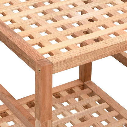 Scaffale da Bagno 35,5x35,5x79 cm in Legno Massello di Noce | homemem39