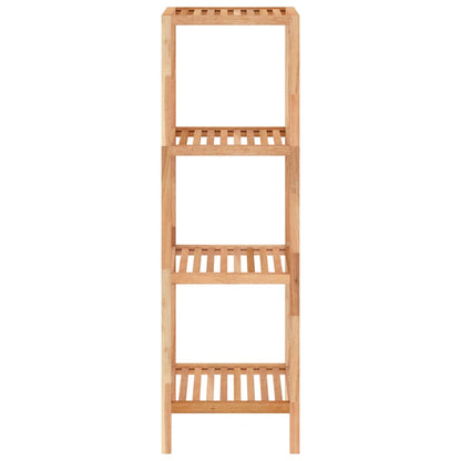 Scaffale da Bagno 36x36x112 cm in Legno Massello di Noce