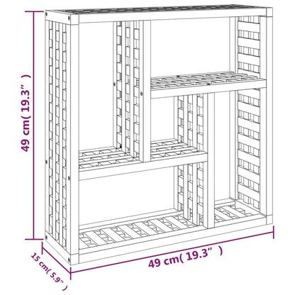 Mensola da Parete 49x15x49 cm in Legno Massello di Noce | homemem39