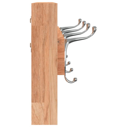 Wall coat hanger 42x8.5x14 cm in solid walnut wood