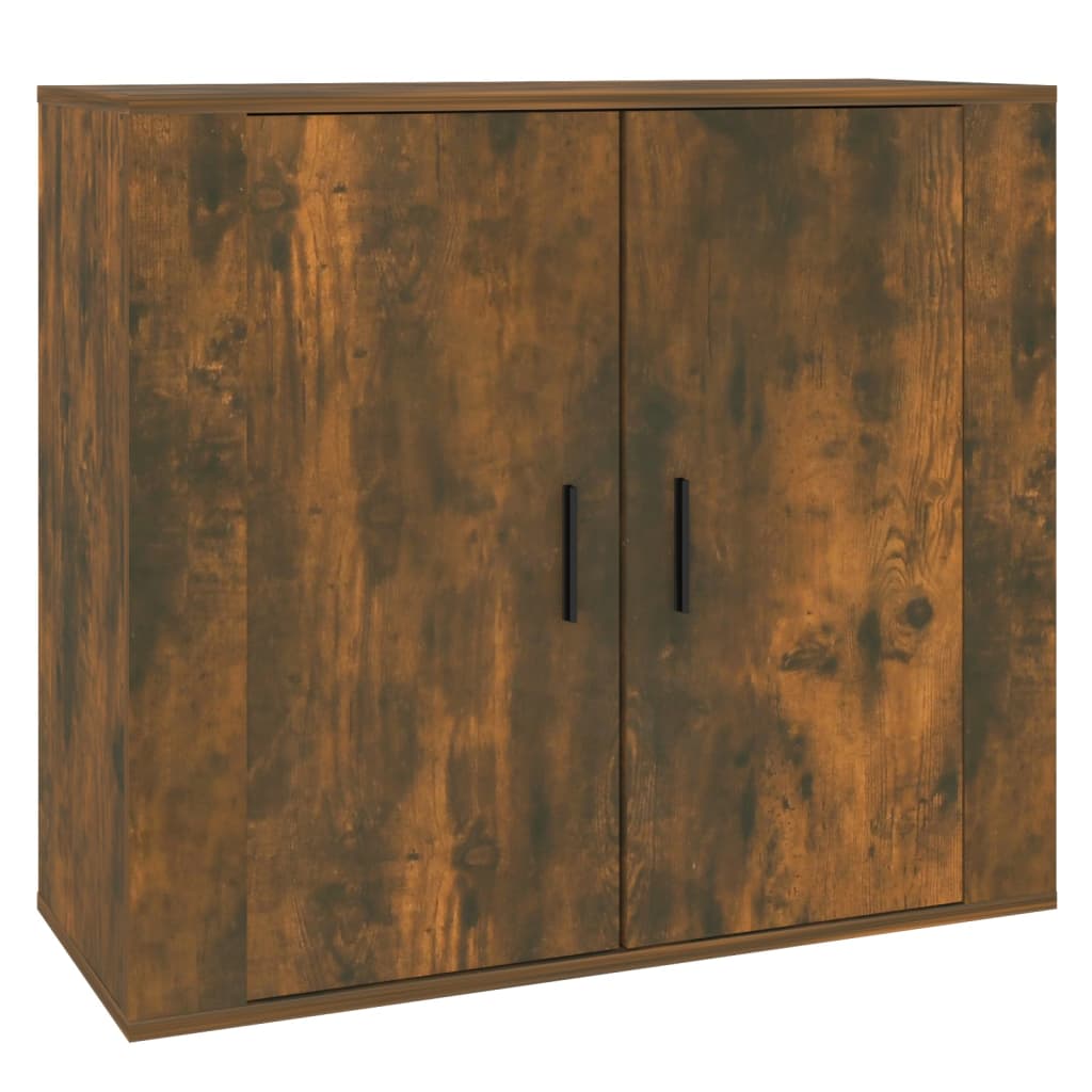 Credenza Rovere Fumo 80x33x70 cm in Legno Multistrato - homemem39