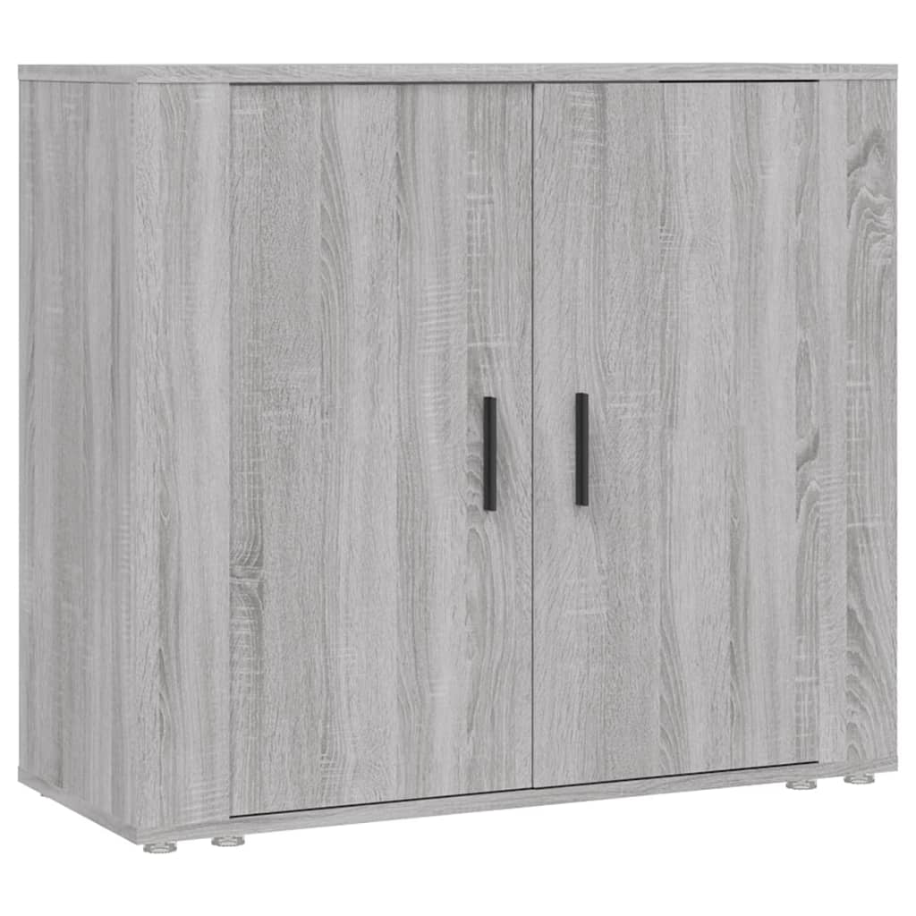 Credenza Grigio Sonoma 80x33x70 cm in Legno Multistrato