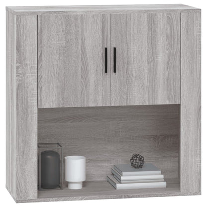 Mobile Pensile Grigio Sonoma 80x33x80 cm in Legno Multistrato