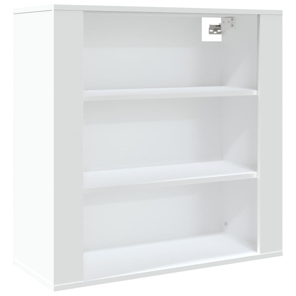 Mobile a Parete Bianco 80x33x80 cm in Legno Multistrato - homemem39