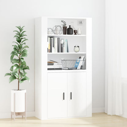 Mobile a Parete Bianco 80x33x80 cm in Legno Multistrato - homemem39