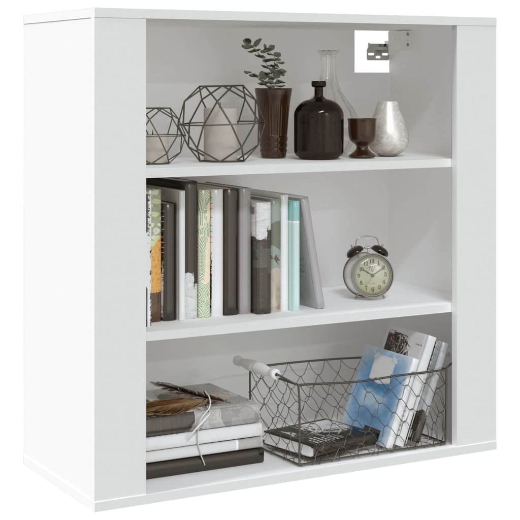 Mobile a Parete Bianco 80x33x80 cm in Legno Multistrato - homemem39