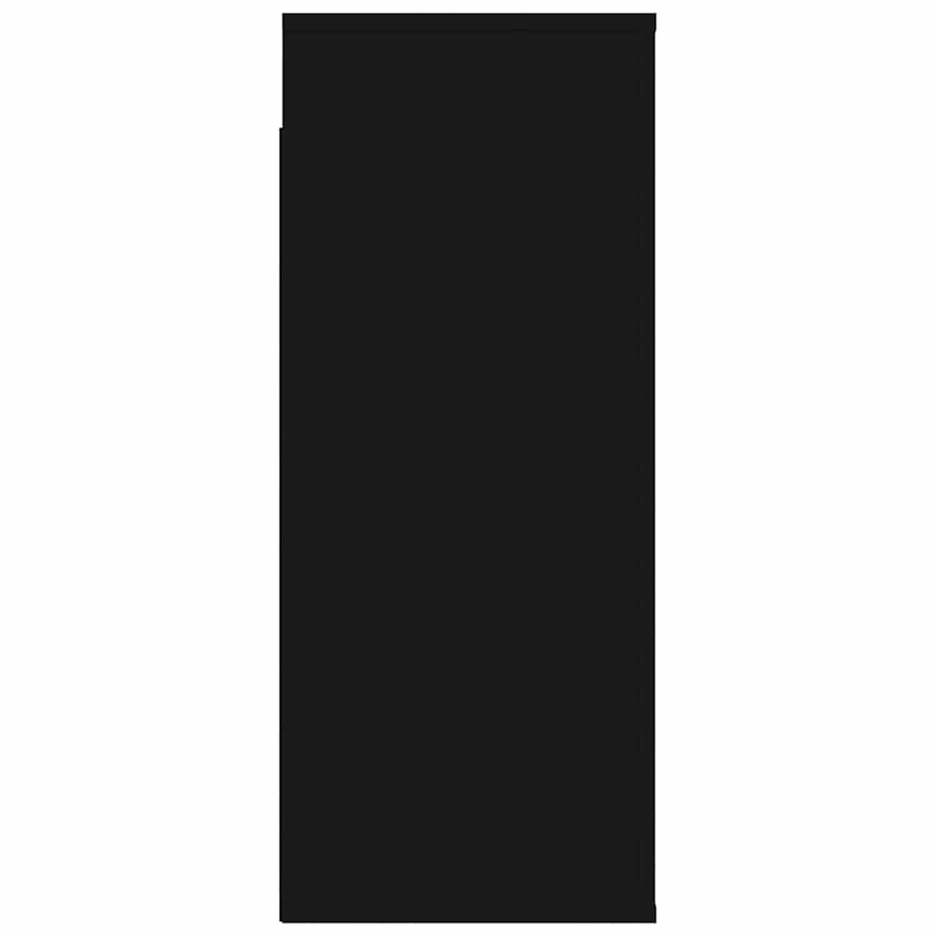 Mobile a Parete Nero 80x33x80 cm in Legno Multistrato