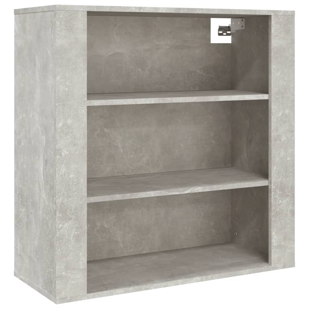 Mobile a Parete Grigio Cemento 80x33x80 cm in Legno Multistrato - homemem39