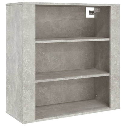 Mobile a Parete Grigio Cemento 80x33x80 cm in Legno Multistrato - homemem39