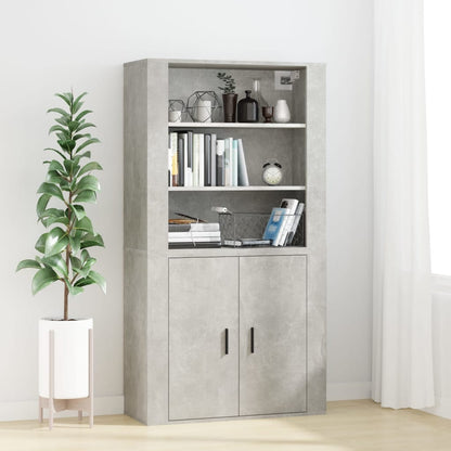 Mobile a Parete Grigio Cemento 80x33x80 cm in Legno Multistrato - homemem39