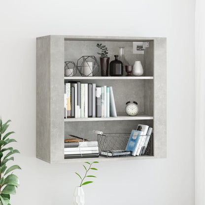 Mobile a Parete Grigio Cemento 80x33x80 cm in Legno Multistrato - homemem39