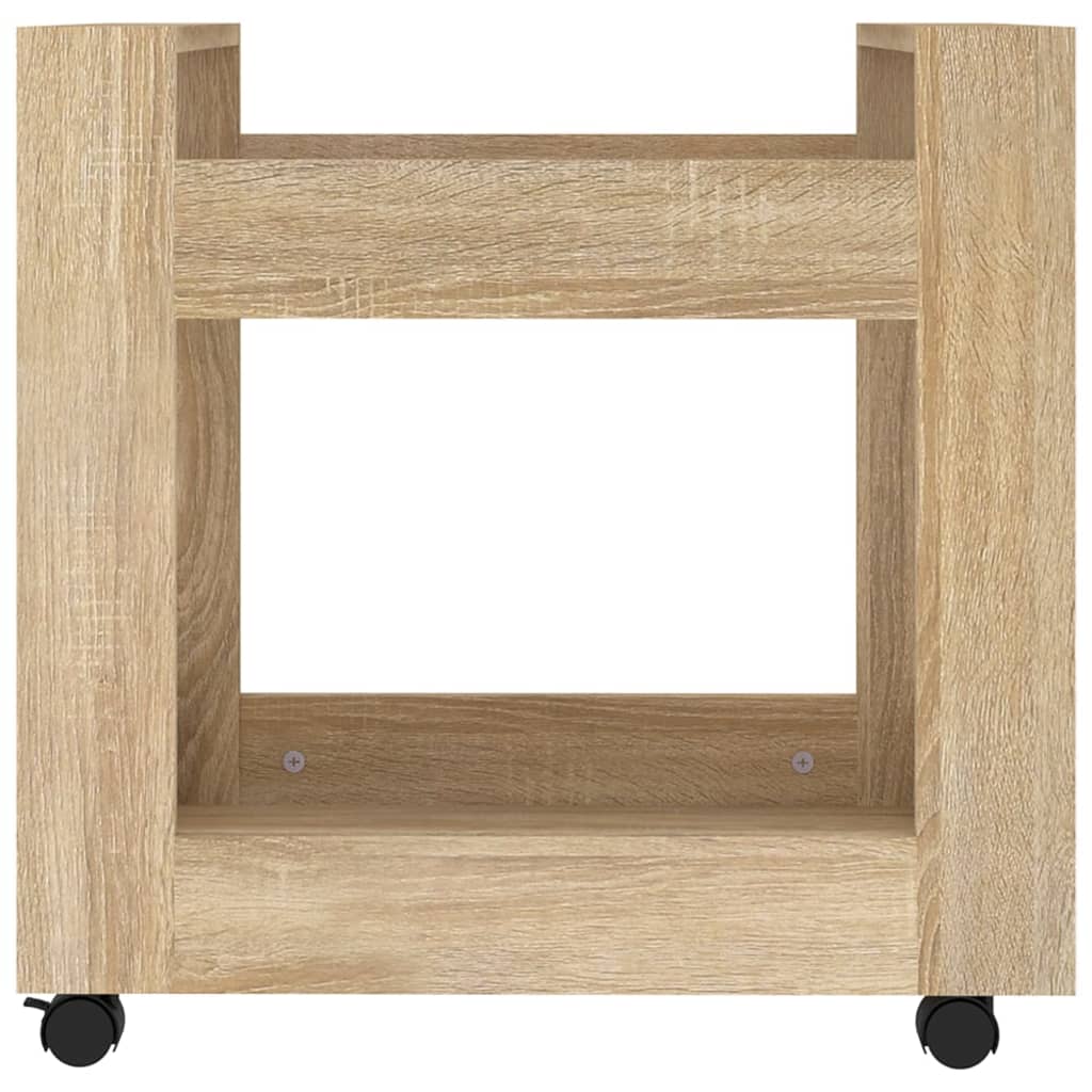 Carrello Scrivania rovere sonoma 60x45x60 cm Legno Multistrato | homemem39