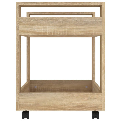 Carrello Scrivania rovere sonoma 60x45x60 cm Legno Multistrato | homemem39