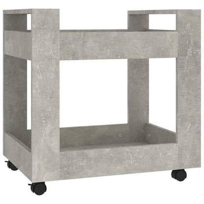 Carrello Scrivania Grigio cemento 60x45x60 cm Legno Multistrato - homemem39