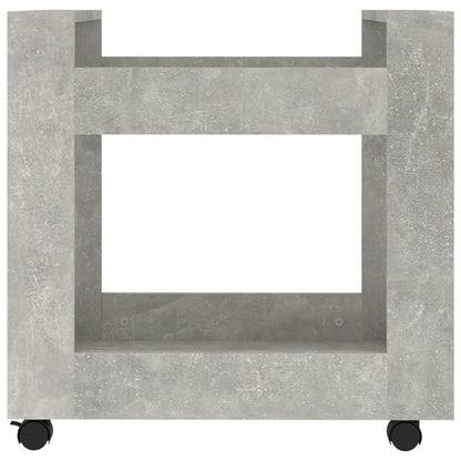 Carrello Scrivania Grigio cemento 60x45x60 cm Legno Multistrato - homemem39