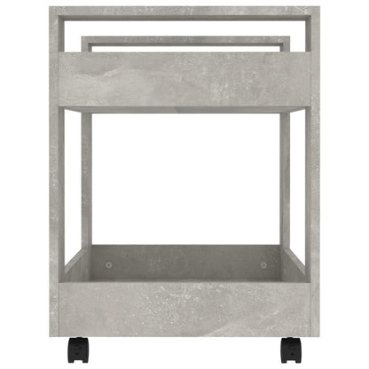 Carrello Scrivania Grigio cemento 60x45x60 cm Legno Multistrato - homemem39