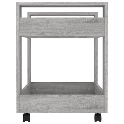 Carrello Scrivania Grigio Sonoma 60x45x60 cm Legno Multistrato - homemem39