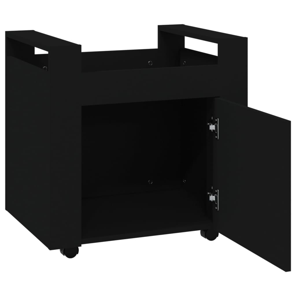 Carrello per Scrivania Nero 60x45x60 cm in Legno Multistrato - homemem39