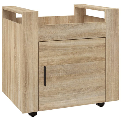 Carrello Scrivania rovere sonoma 60x45x60 cm Legno Multistrato - homemem39