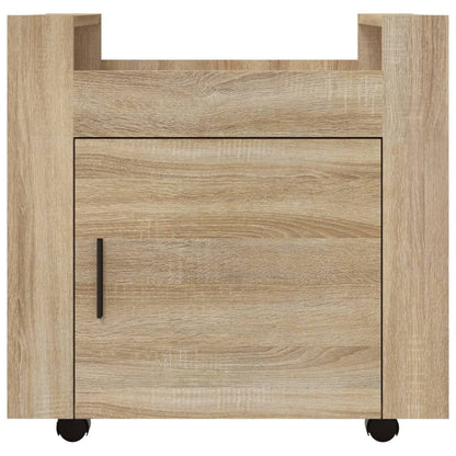 Carrello Scrivania rovere sonoma 60x45x60 cm Legno Multistrato - homemem39