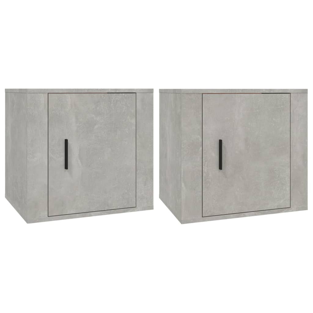 Comodini 2 pz Grigio Cemento 50x39x47 cm - homemem39