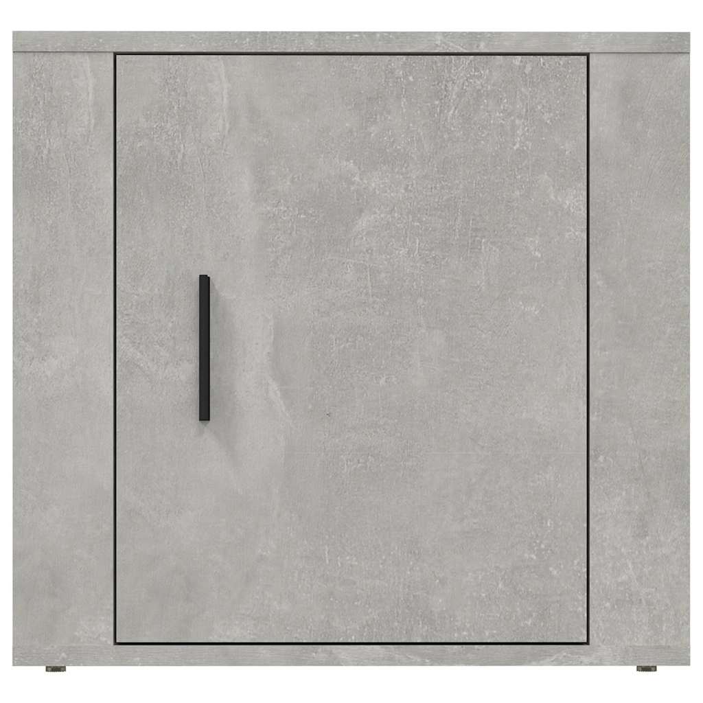 Comodini 2 pz Grigio Cemento 50x39x47 cm
