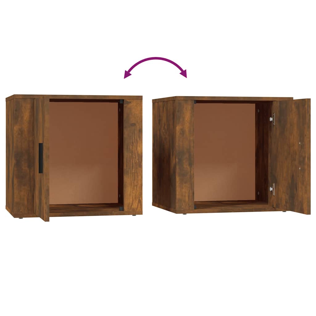 Comodino Rovere Fumo 50x39x47 cm