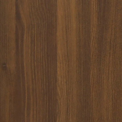 Comodini 2 pz Rovere Marrone 50x39x47 cm