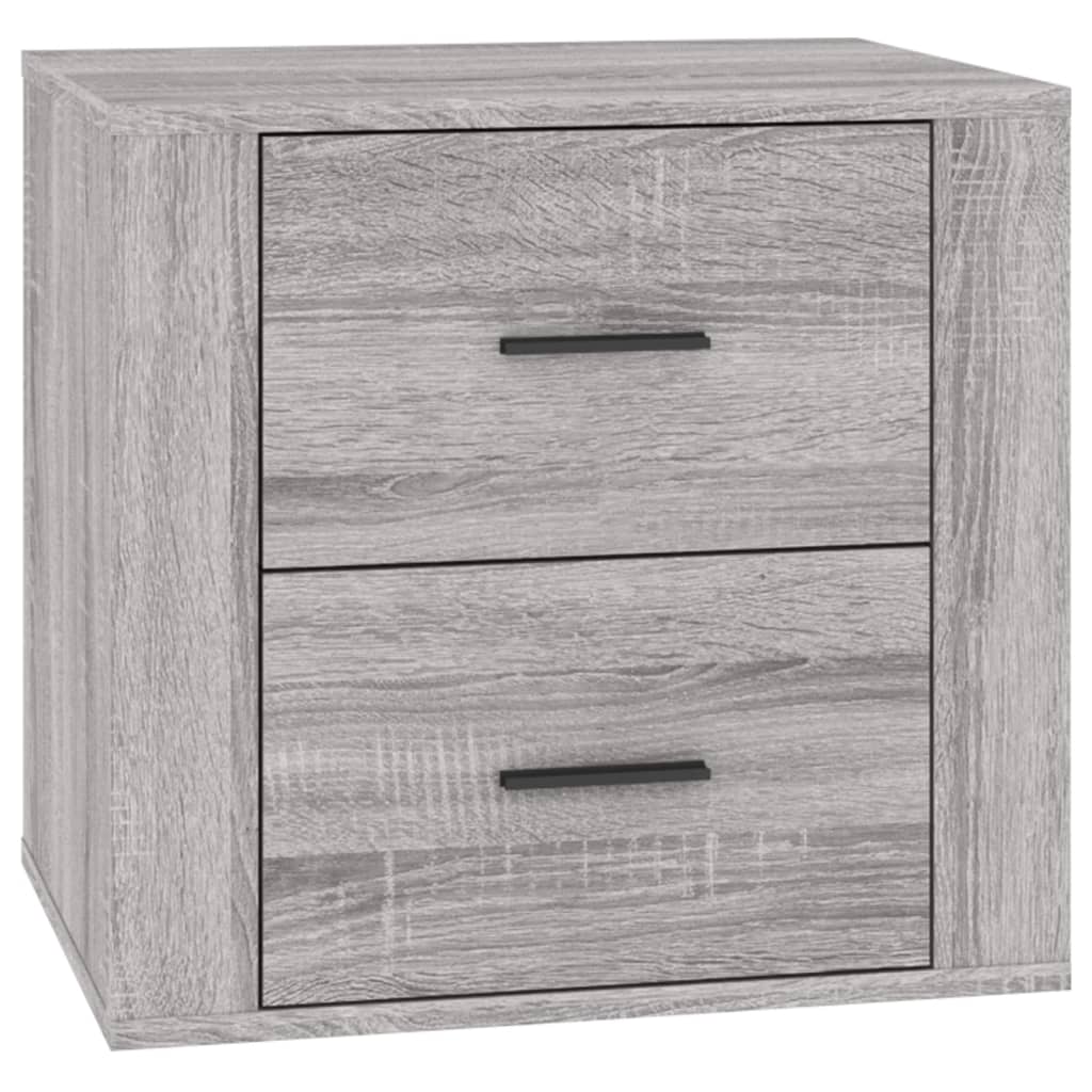 Comodino Grigio Sonoma 50x39x47 cm