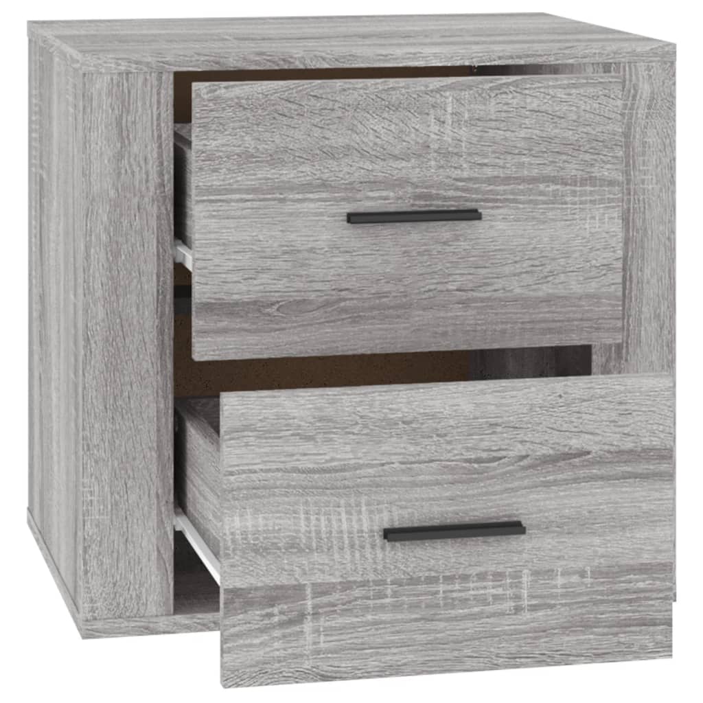 Comodino Grigio Sonoma 50x39x47 cm