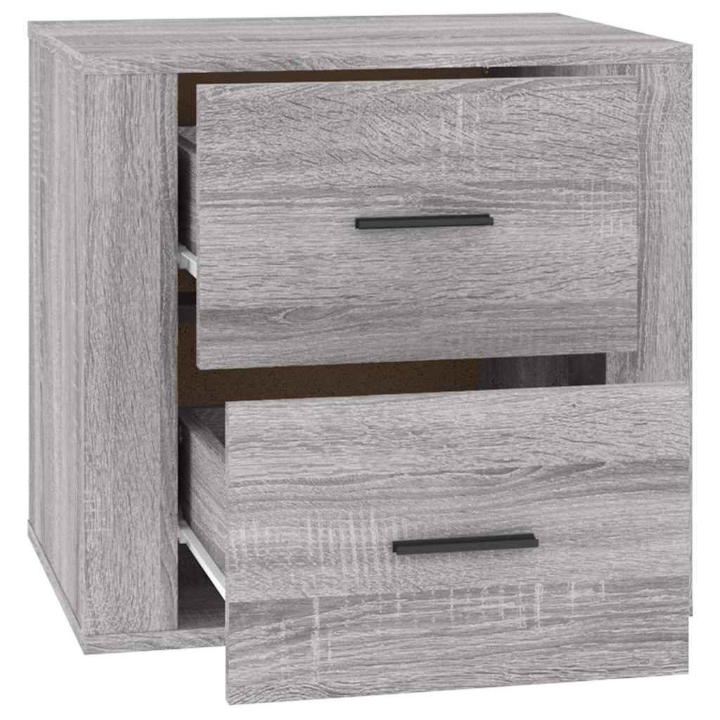 Comodino Grigio Sonoma 50x39x47 cm