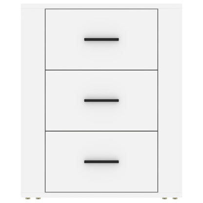 Comodino Bianco 50x36x60 cm in Legno Ingegnerizzato - homemem39