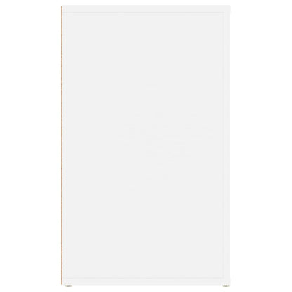 Comodino Bianco 50x36x60 cm in Legno Ingegnerizzato - homemem39