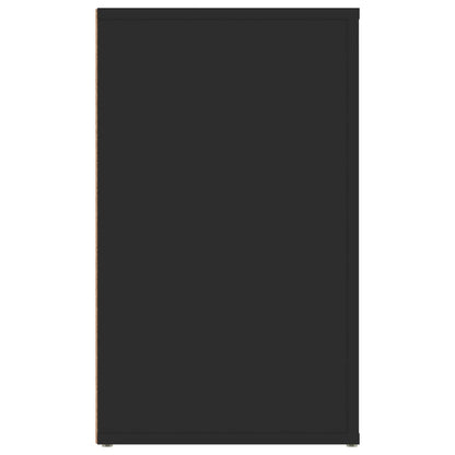 Comodino Nero 50x36x60 cm in Legno Multistrato - homemem39