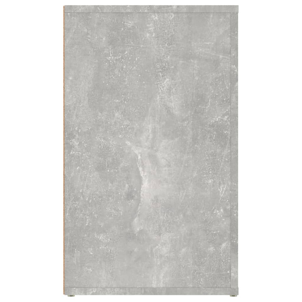 Comodino Grigio Cemento 50x36x60 cm in Legno Multistrato - homemem39