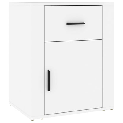 Comodino Bianco 50x36x60 cm in Legno Ingegnerizzato - homemem39