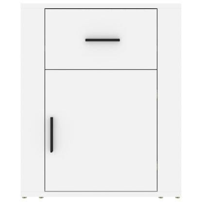 Comodino Bianco 50x36x60 cm in Legno Ingegnerizzato - homemem39