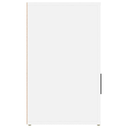 Comodino Bianco 50x36x60 cm in Legno Ingegnerizzato