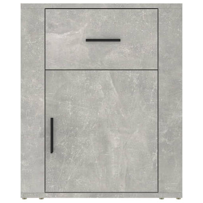 Comodino Grigio Cemento 50x36x60 cm in Legno Multistrato - homemem39