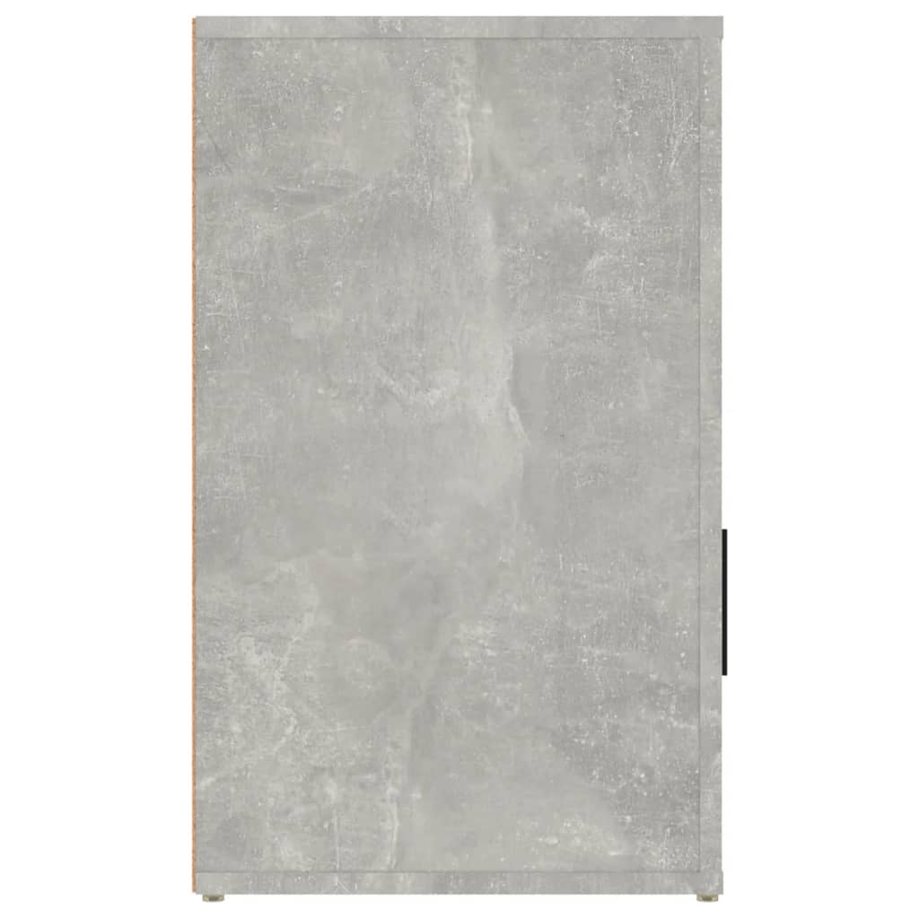 Comodino Grigio Cemento 50x36x60 cm in Legno Multistrato - homemem39